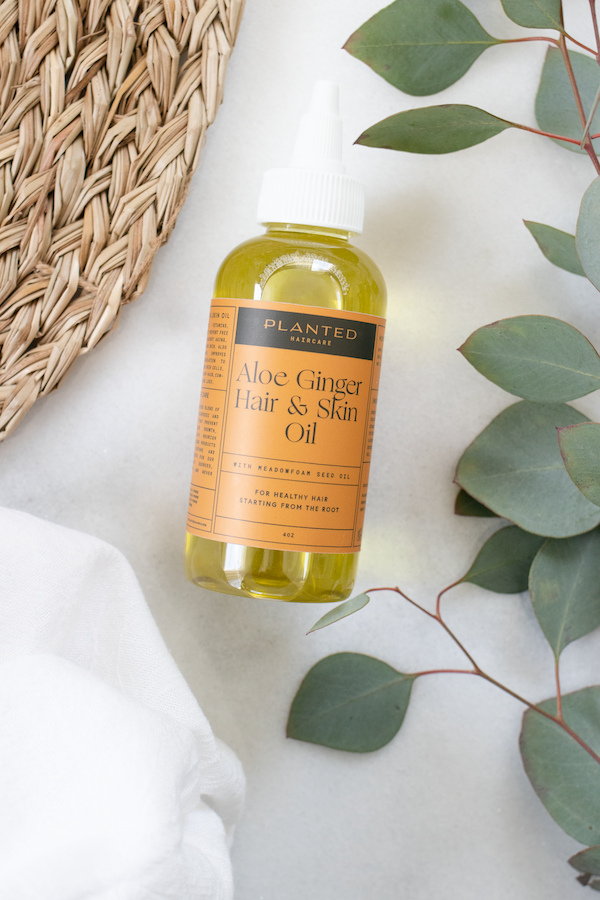 Aloe vera and top ginger for hair